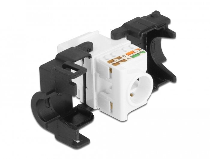 Keystone Modul Rj45 Buchse Zu Lsa Cat.6a 180° Werkzeugfrei