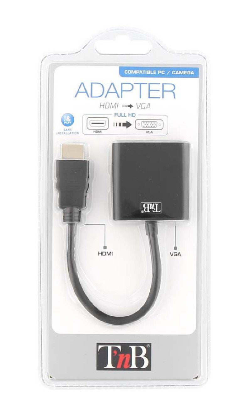 Microconnect Hdmivga Adaptador De Cable De Vídeo 15 M Vga (D-Sub) Hdmi Type C (Mini) Negro
