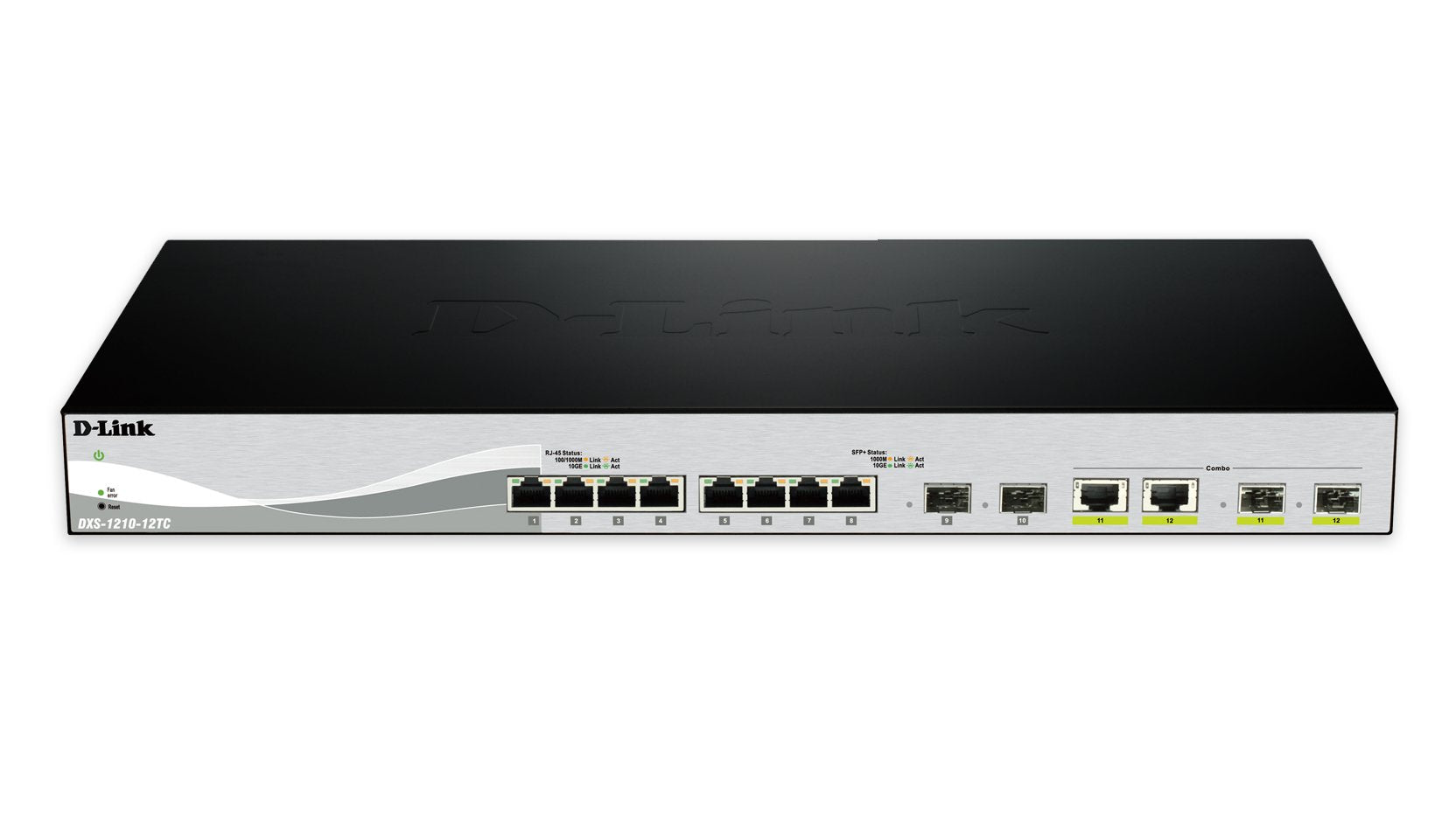 12 Port Smart Managed Switch Including 10x10 Sfp+ Ports & 2 X Combo 10gbase-T/Sfp+ Uplink Ports- 10 X 10g Sfp+ Ports- 2 X 10gbase-T/Sfp+ Combo Auto-Negotiating Ports- Switching Capacity 240 Gbps- Advance Power Saving Features Half-/Full-Dup
