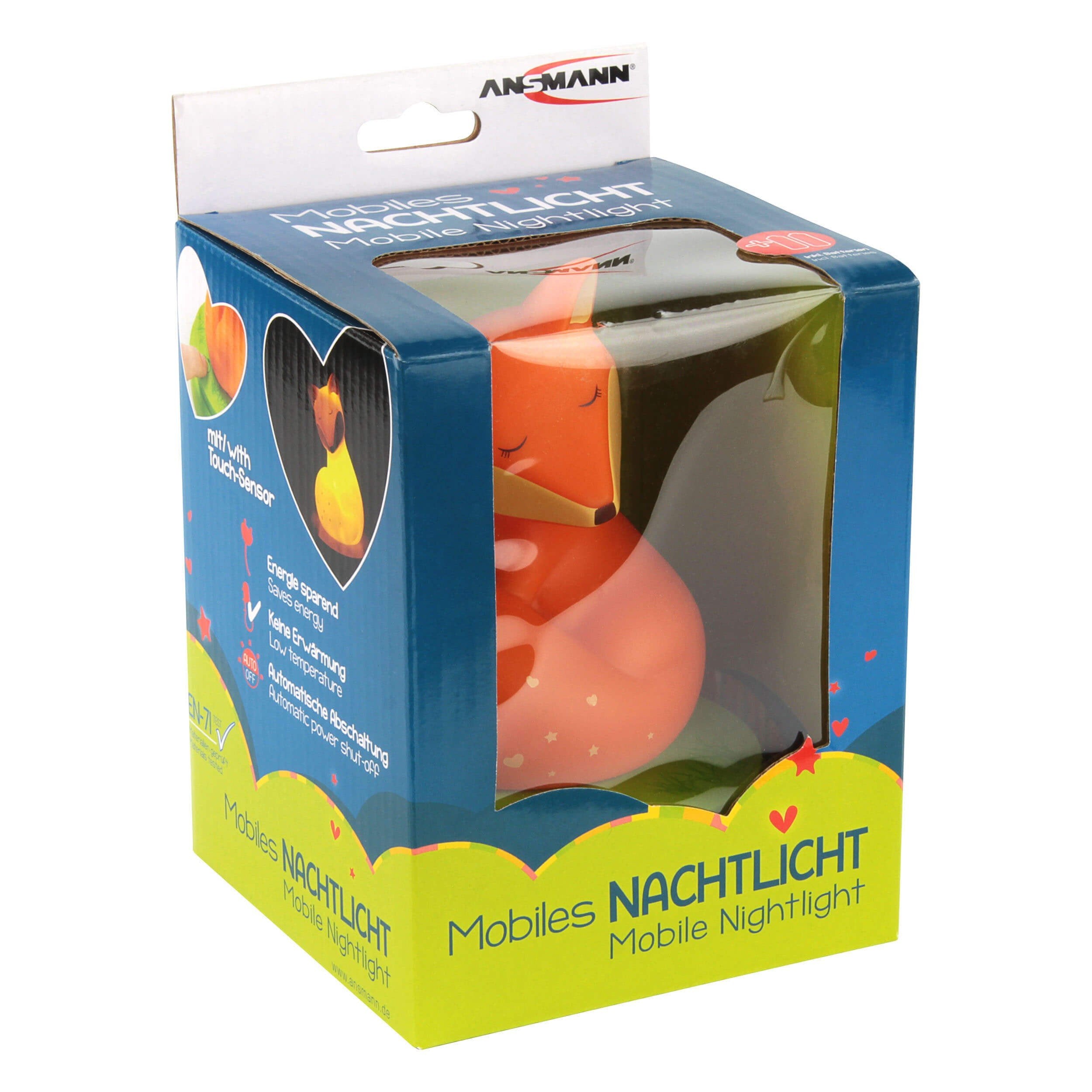 Ansmann 1800-0060 Luz Nocturna Para Bebés Verde, Naranja
