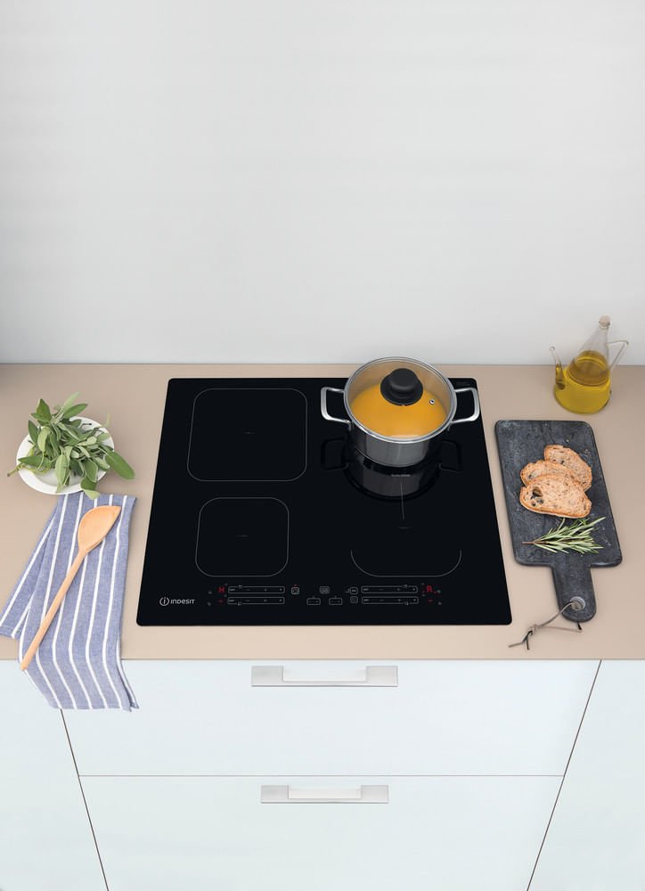 Indesit Ib 65b60 Ne Negro Integrado 59 Cm Con Placa De Inducción 4 Zona(S)