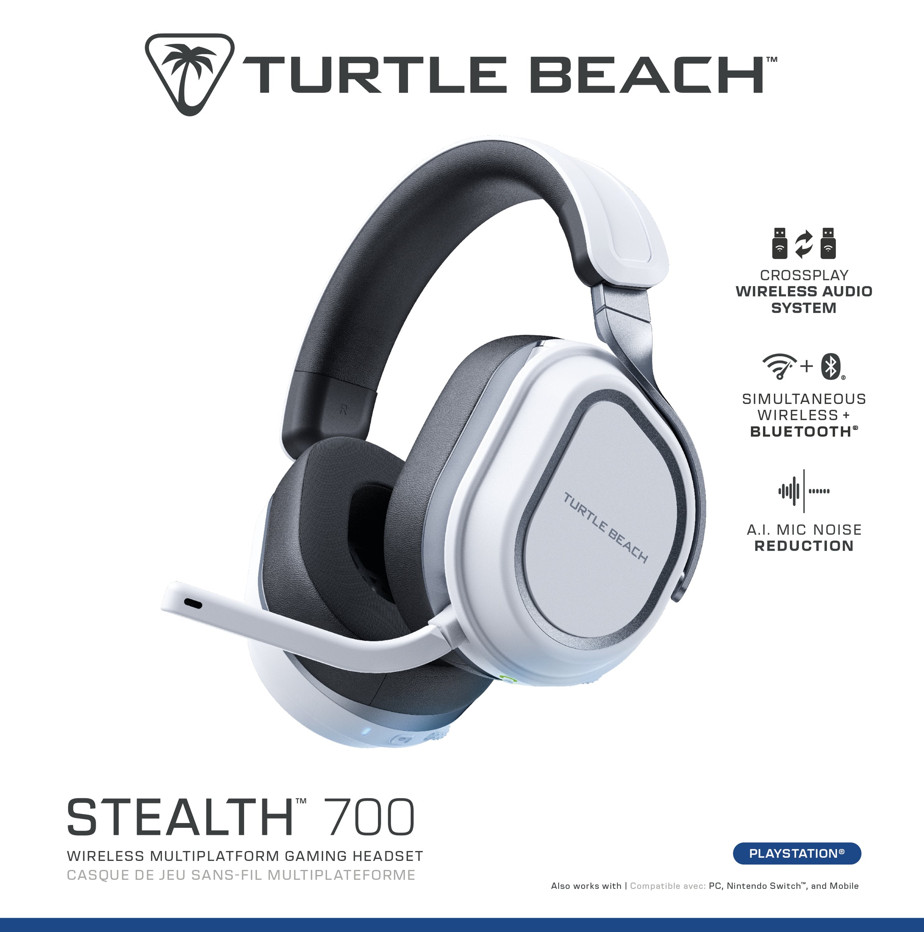 Turtle Beach Stealth 700 Gen 3 Playstation, Weiss