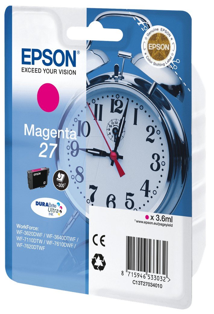 EAN 8715946533032 - Epson Alarm clock 27 DURABrite Ultra cartucho de tinta 1 pieza(s) Original imagen 2