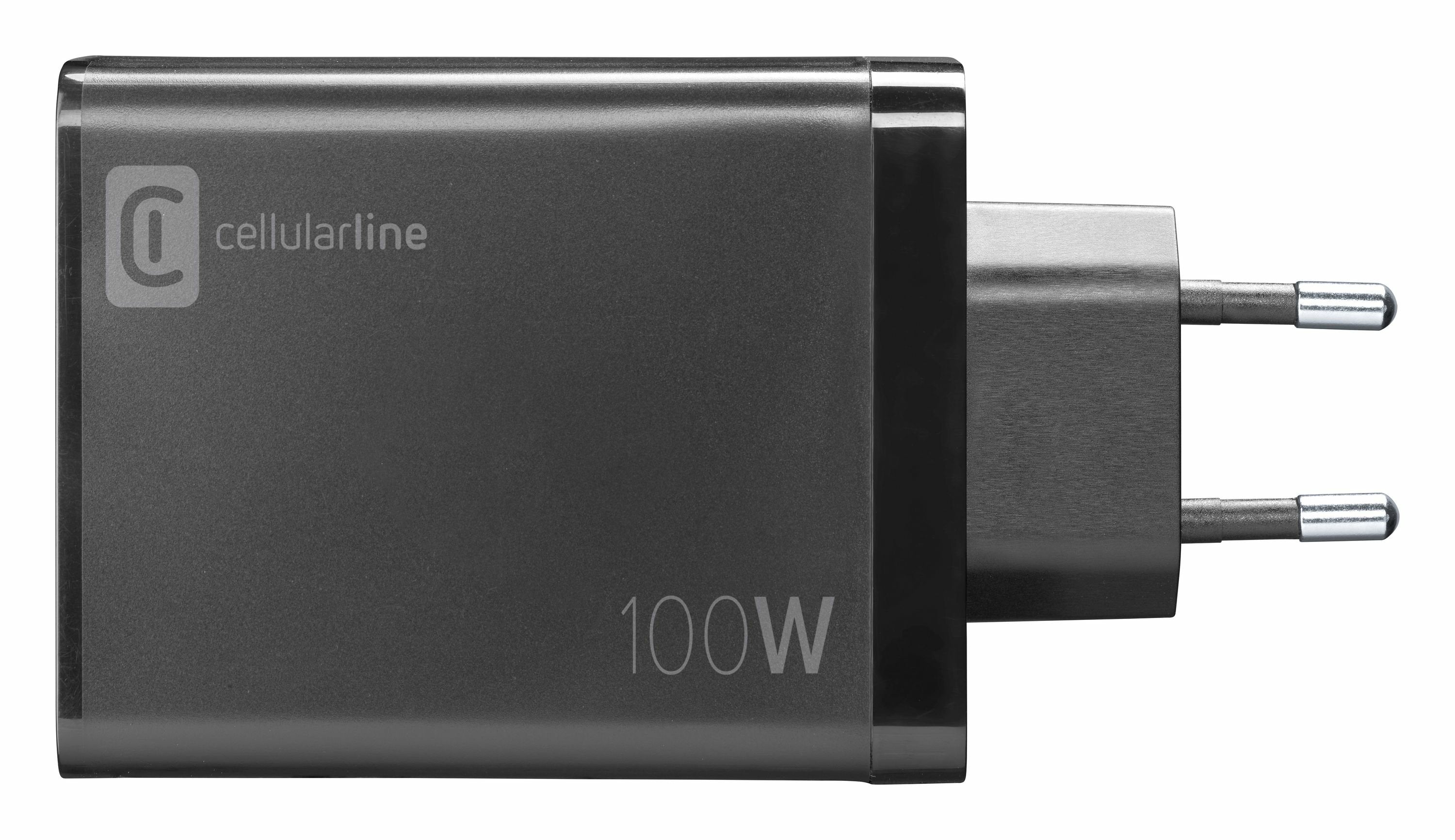 Cellularline Multipower Nano 100w Reiselader 4 Port Gan Negro