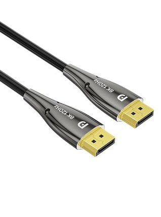 Unitek C1631abk01-20m 8k Fibra Óptica Displayport 2.1 Cable 20m