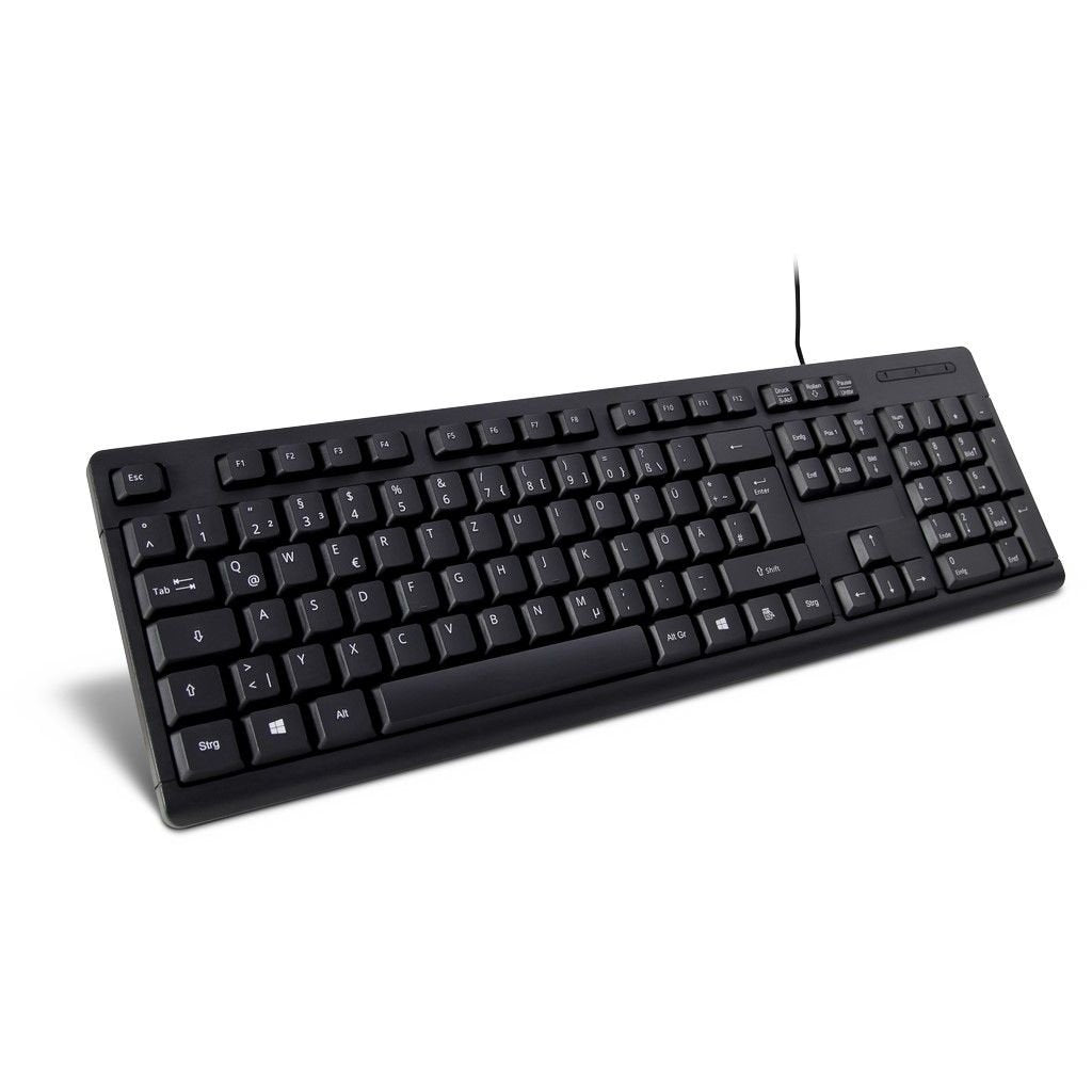 Inter-Tech K-118, Teclado (Aleman) Negro