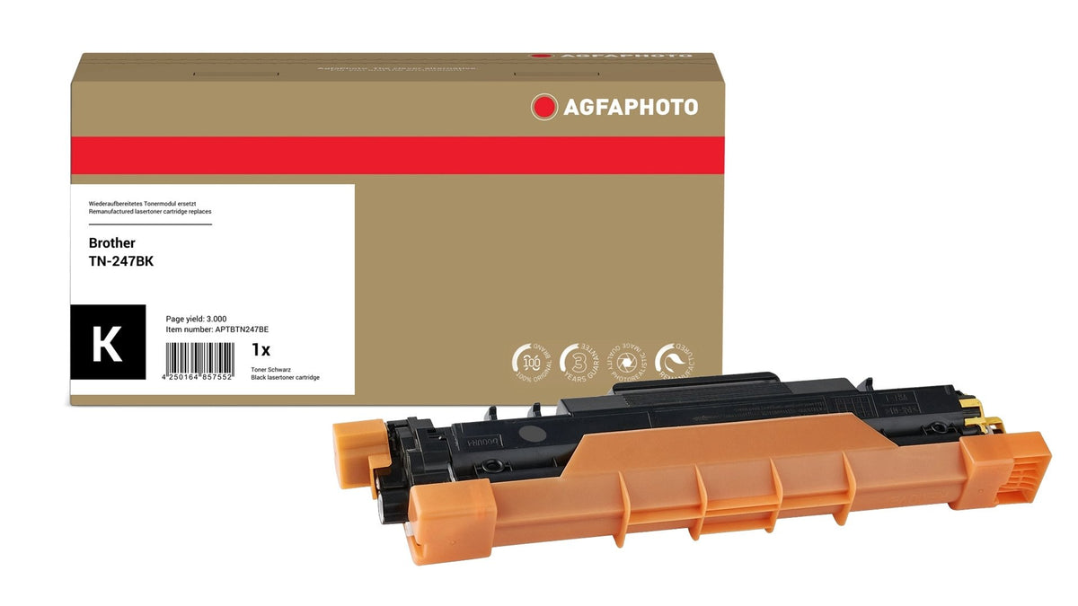 EAN 4250164857552 - AgfaPhoto APTBTN247BE cartucho de tóner 1 pieza(s) Compatible Negro imagen 1