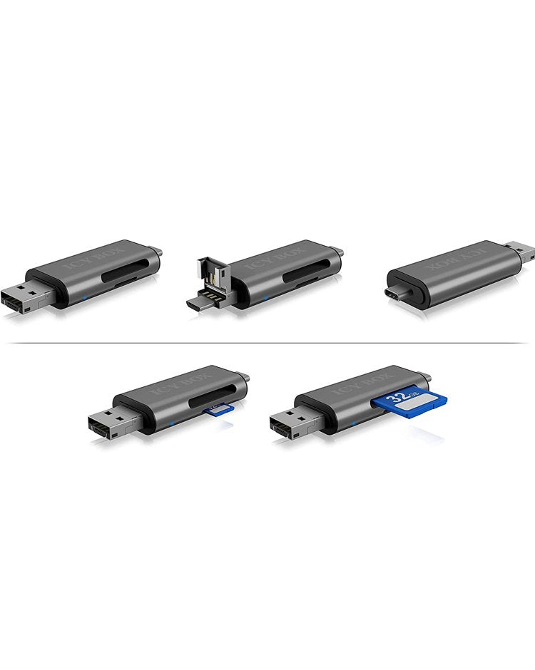 EAN 4250078164029 - ICY BOX IB-CR200-C lector de tarjeta USB 2.0 Negro imagen 2