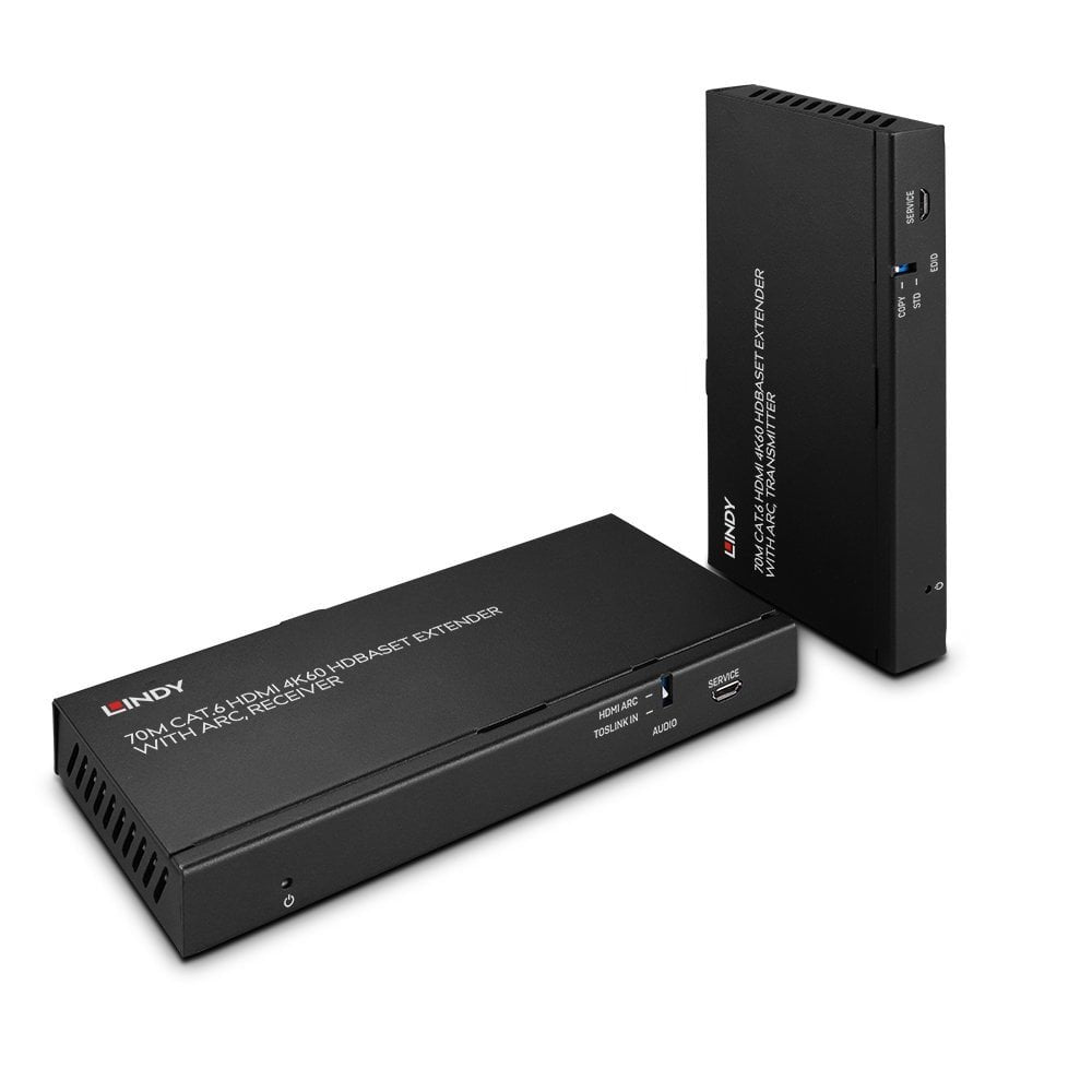 Lindy 70m Cat.6 Hdmi 4k60 Hdbaset Extensor M Arc Ir&Rs-232
