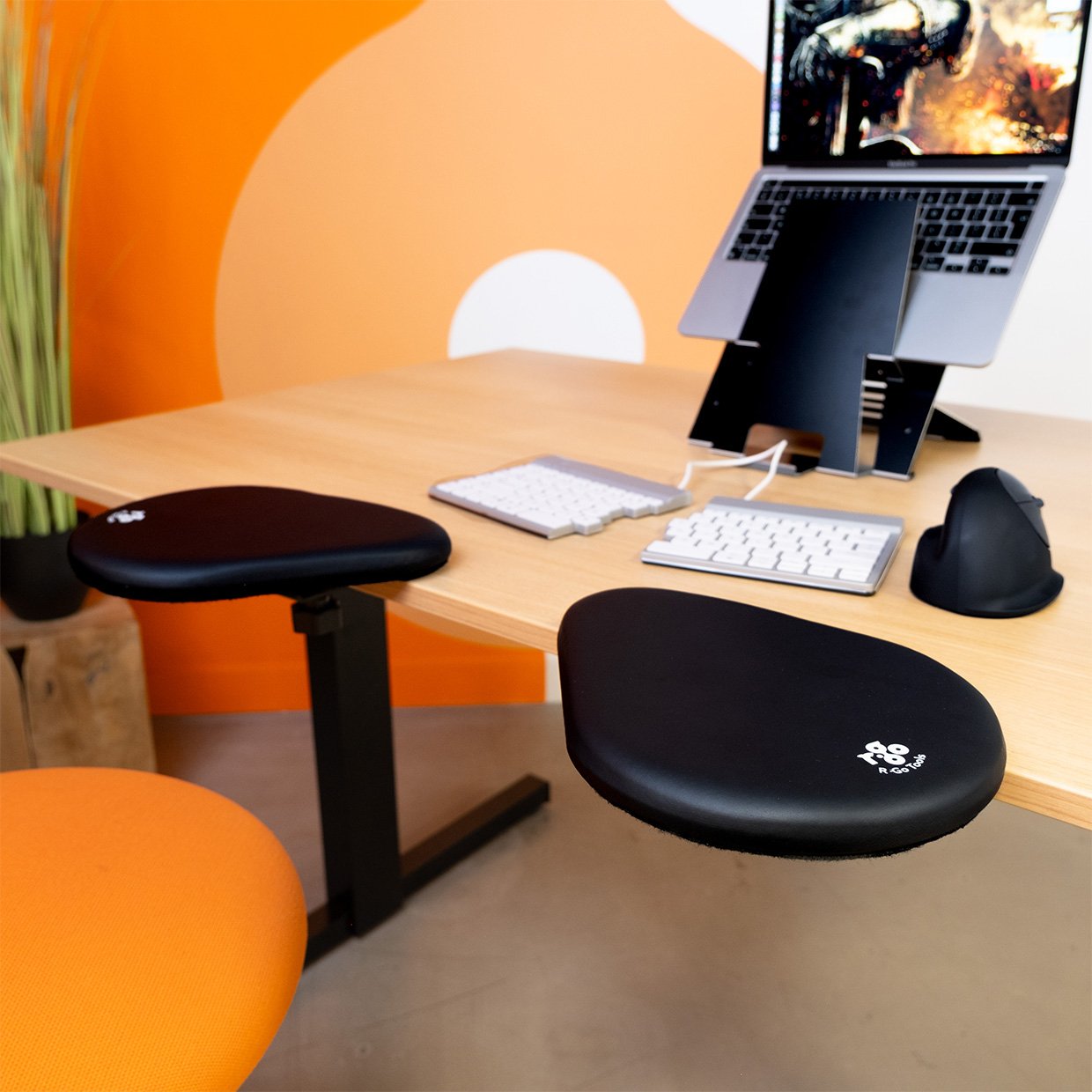 Armrest Ergonomic Split/Black Rgoarmsp R-Go Tools