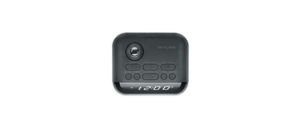Radio  Muse M-179 P Clock With Projection, Black