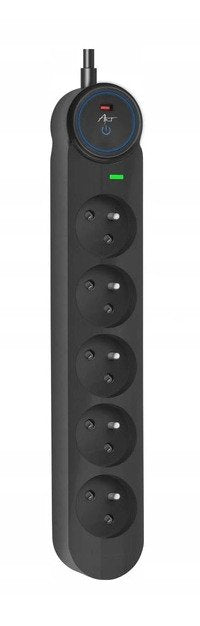 EAN 5906721173007 - ART F2110 base múltiple 3 m 5 salidas AC Interior Negro imagen 2