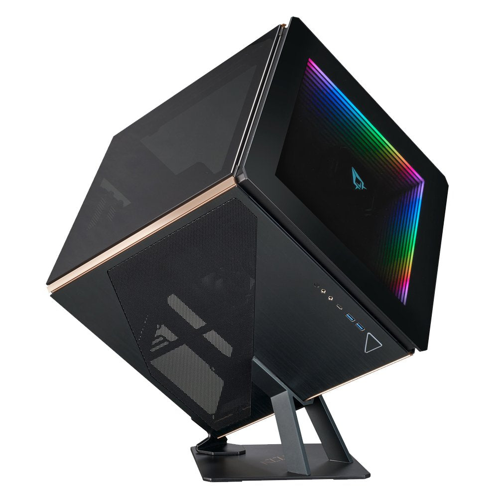 Azza Geh Cube Regis 902 Aluminium Temp.Glass Infinity Argb