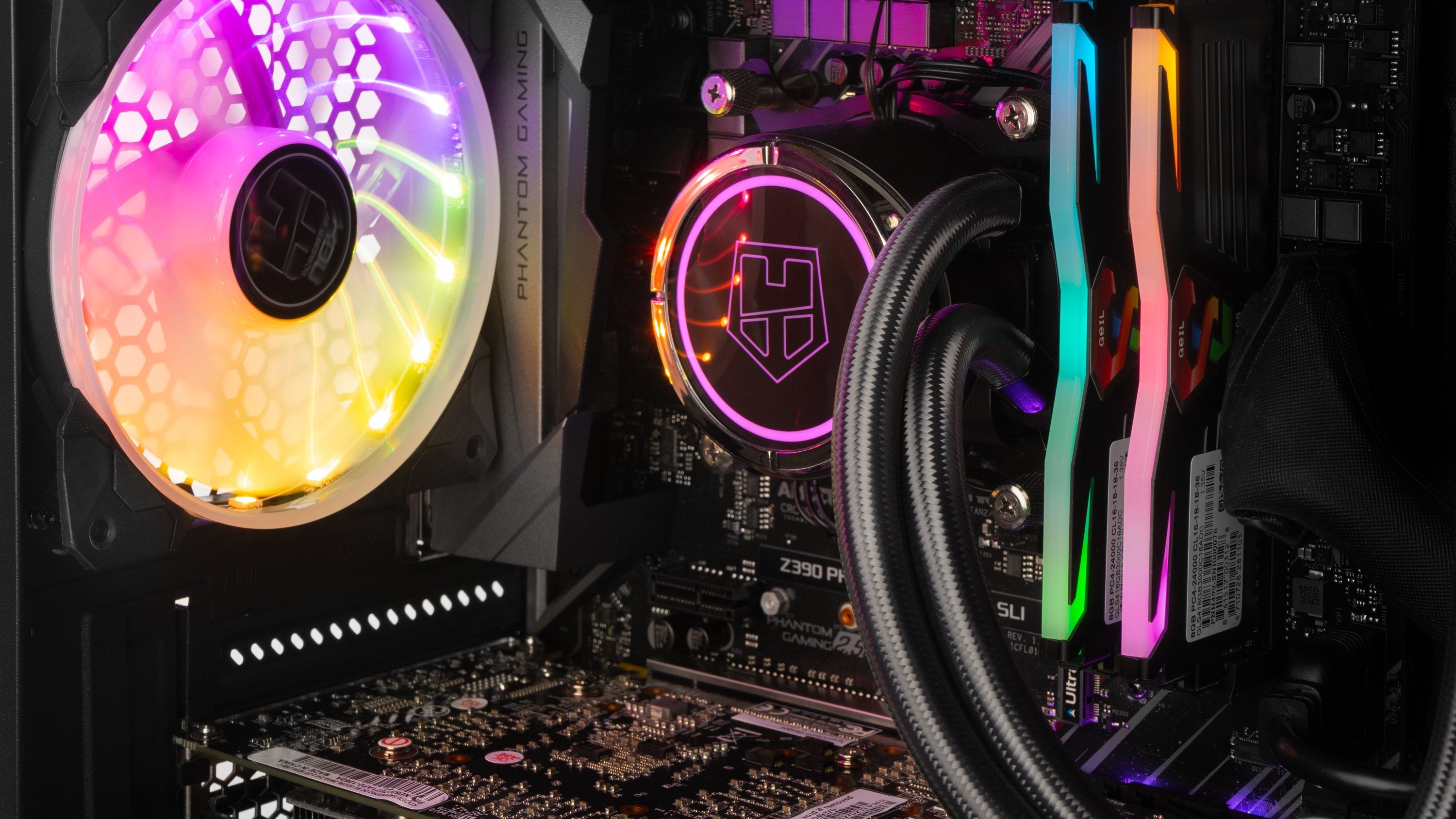 Caja Pc Nox Atx Hummer Tgm Rainbow 1xusb3.0 2xusb2.0 Negro Rgb