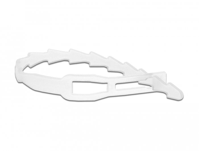 Delock Cablebinder Blitzförmig Mit Befestigungsöse L 115 X B 4,5 Mm Wiederverwendbar 20 Stück