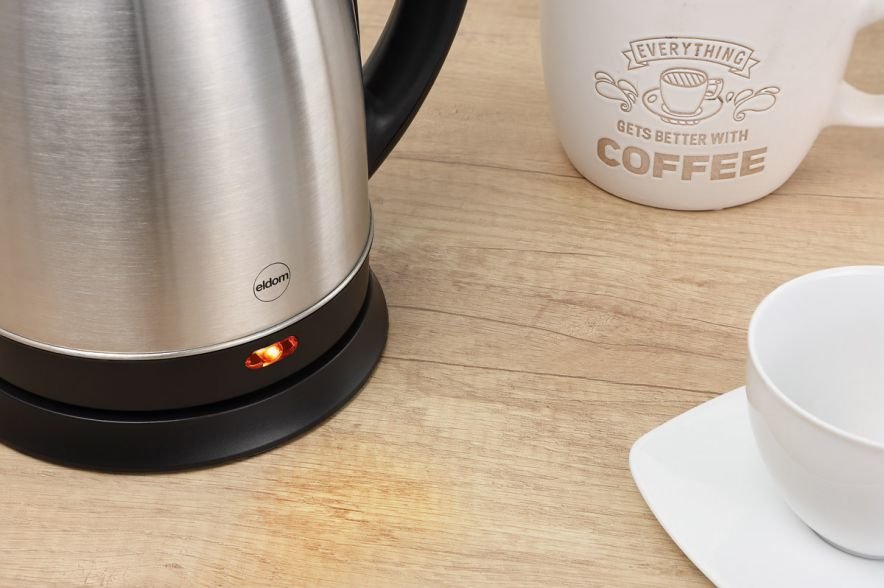 Eldom Hervidor De Acero Humi, 1800 W, Capacidad 1,7 L, Vitrocerámica
