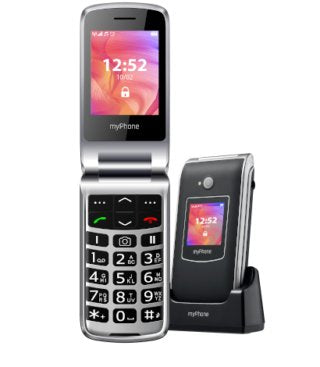EAN 5902983609483 - myPhone Rumba 2 6,1 cm (2.4") Negro, Plata Teléfono para personas mayores imagen 1