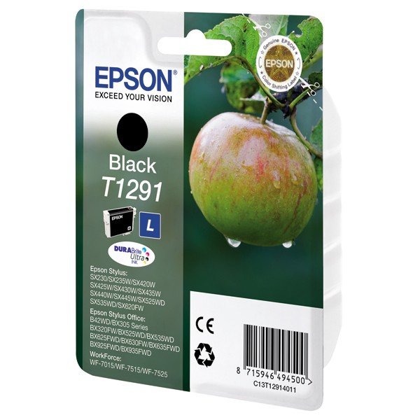 Cartucho Original Epson T1291 Negro - C13t12914010 Ml-11.2pag-380