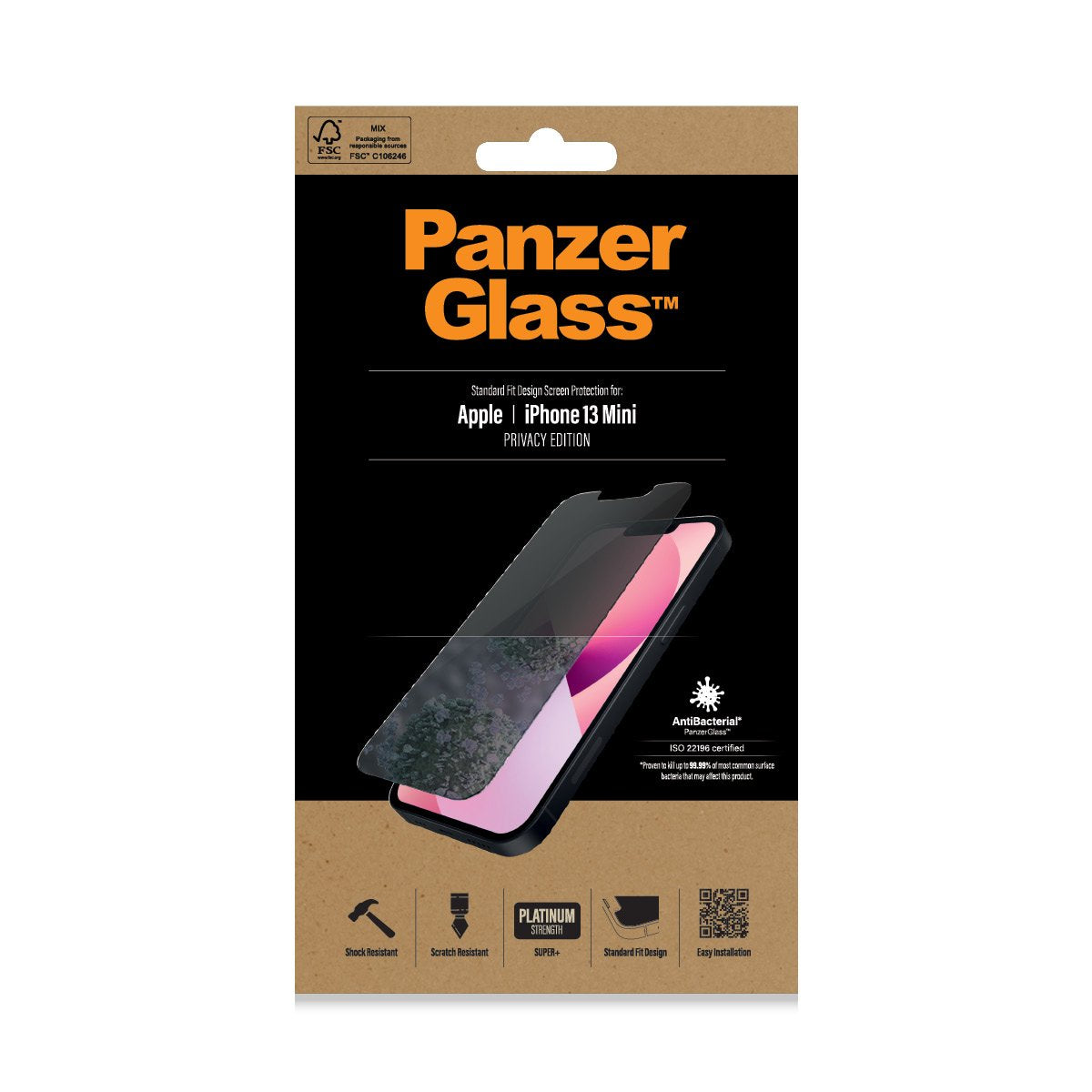 EAN 5711724127410 - PanzerGlass ® Privacy Screen Protector iPhone 13 Mini | Standard Fit Protector de pantalla Apple 1 pieza( imagen 2
