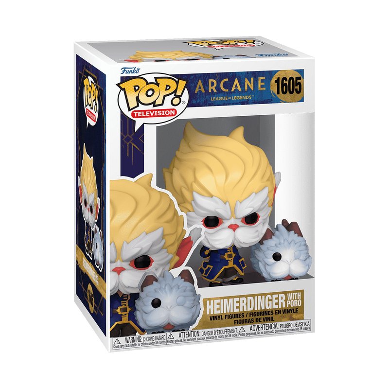 Funko Pop Heimerdinger Con Poro 1605 - Arcane: Liga De Leyendas - 889698801935