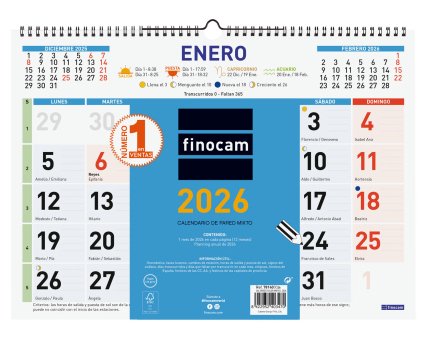 EAN 8422952403470 - Finocam 781400026 calendario imagen 1