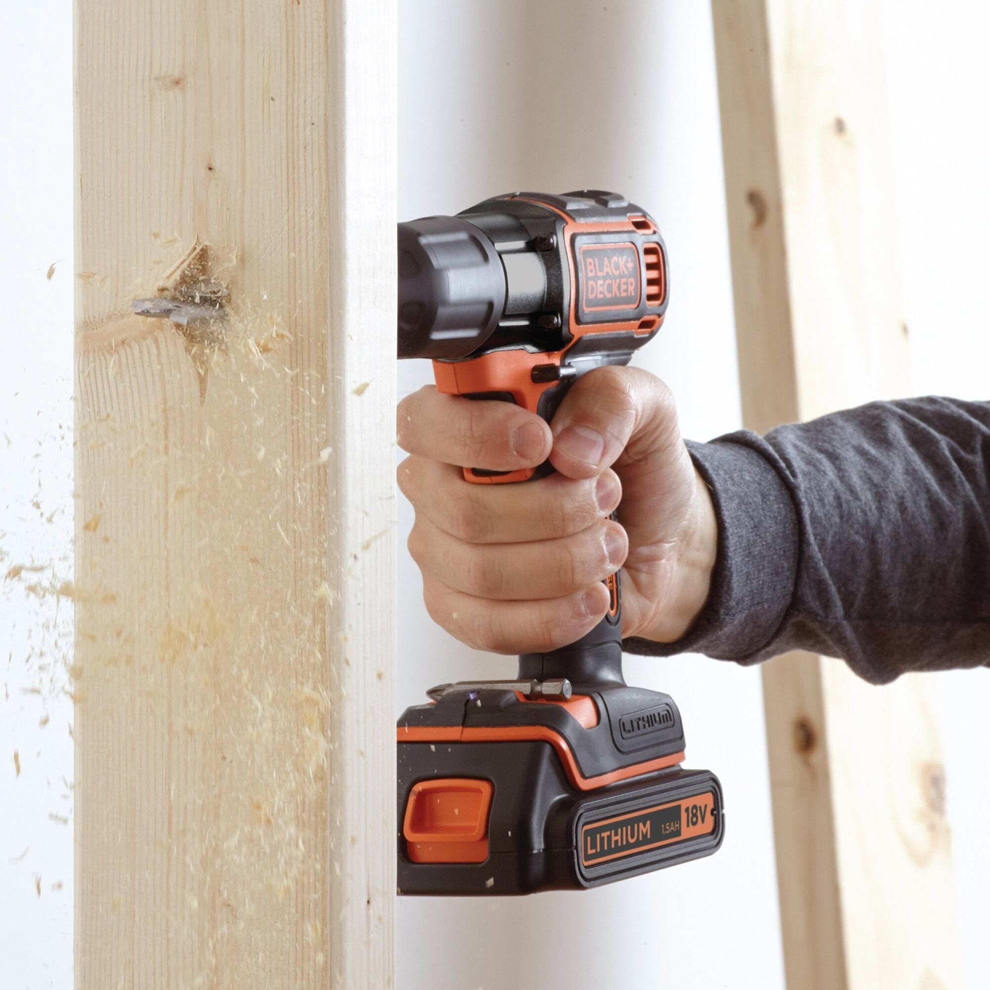 Taladro Black & Decker Asd18kb-Qw Negro, Naranja