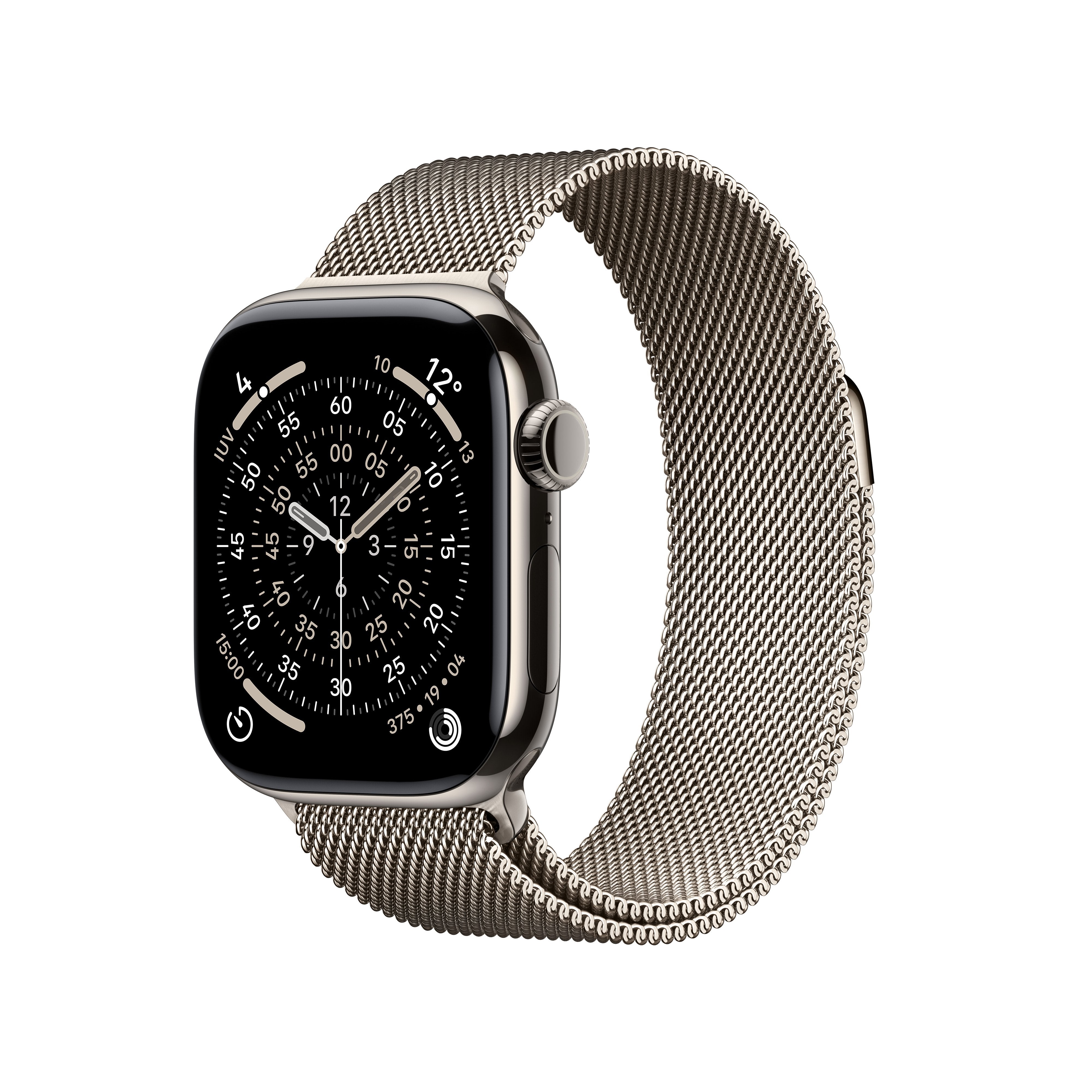 Apple Watch S11 Titan Natur Cellular 42mm (Milanaise Armband Natur)