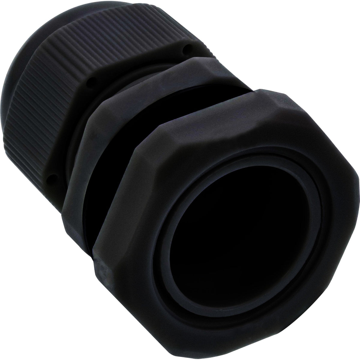 Prensaestopas Inline Nylon Ip68 3,5 - 6mm Negro 10 Uds.