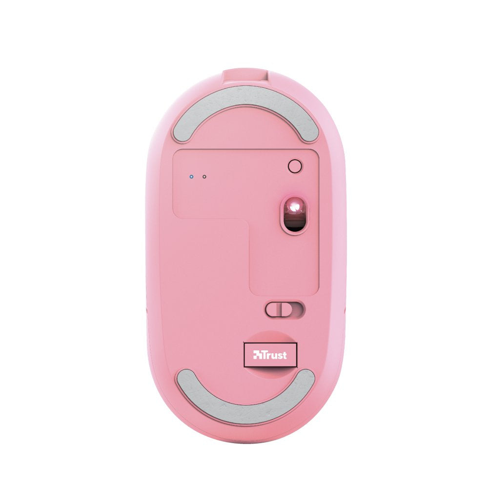 Ratón Inalámbrico Por Bluetooth Trust Puck Batería Recargable Hasta 1600 Dpi Rosa