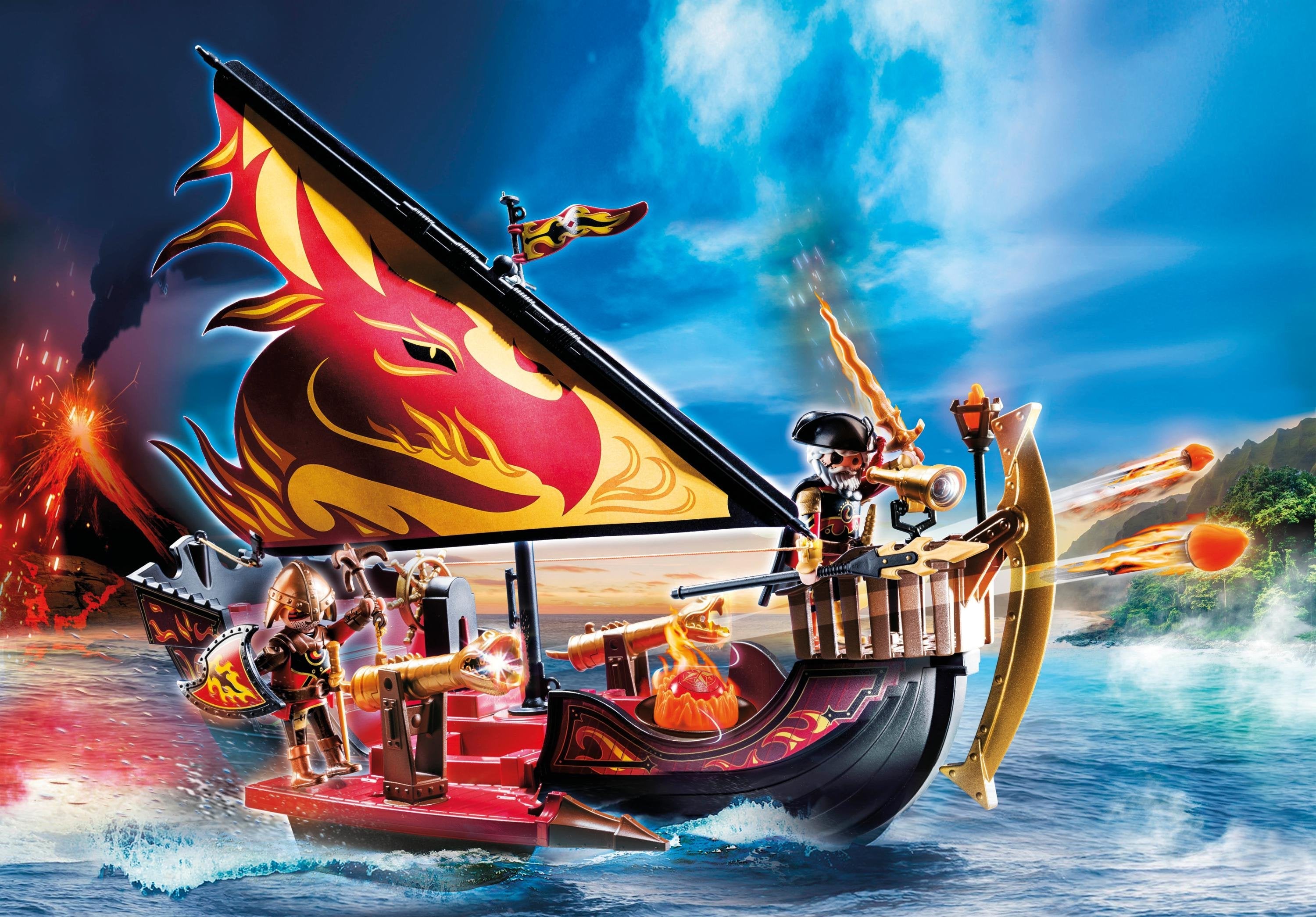 Playmobil 70641 Novelmore Barco Bandidos De Burnham