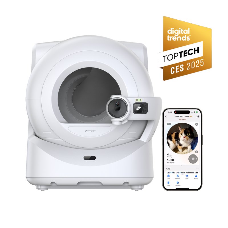 Arenero Automático Petkit Purobot Ultra Cámara Con Tecnología Ia -Reconocimiento Facial - Monitoreo De Salud