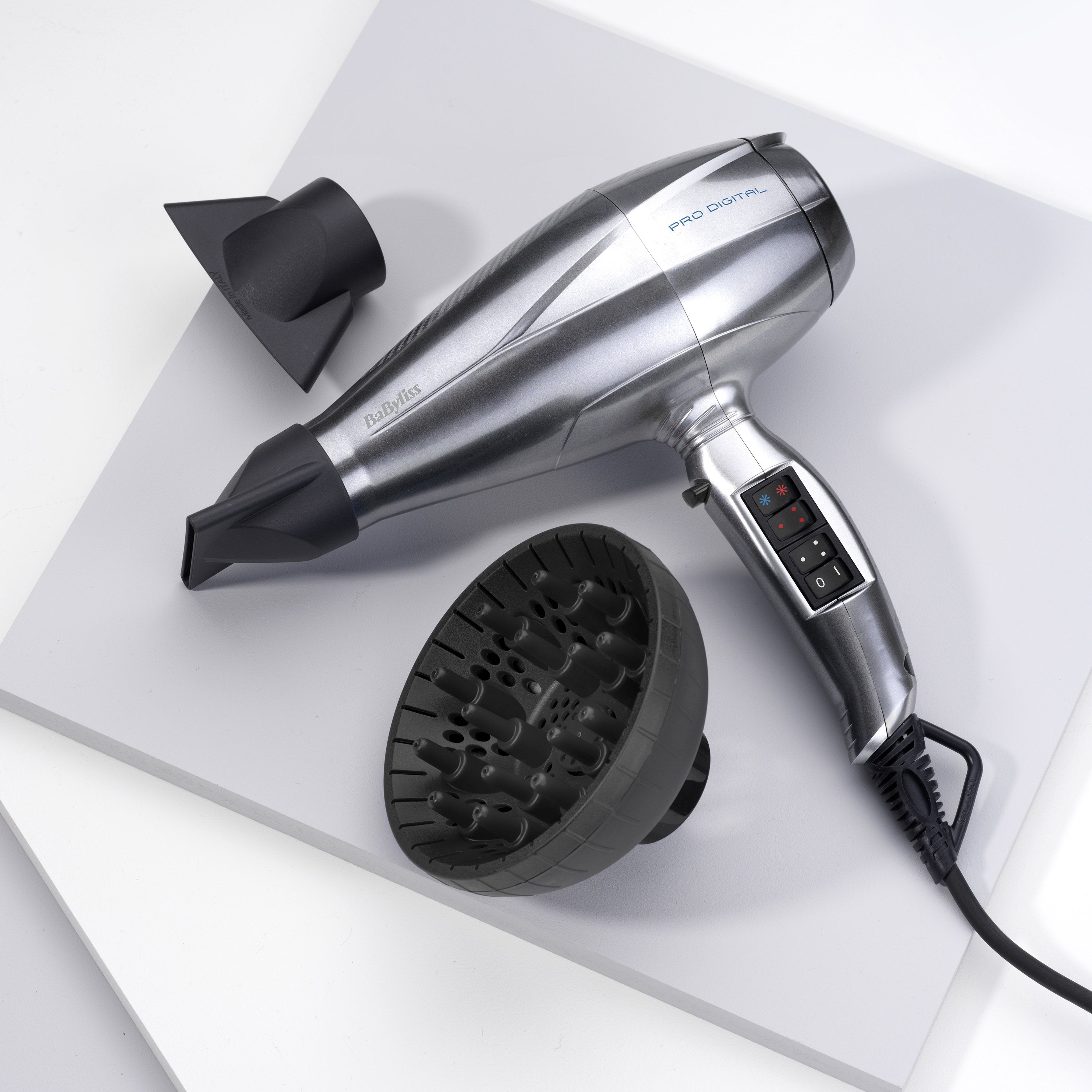 EAN 3030050112399 - BaByliss Pro Digital secador 2200 W Gris, Plata imagen 9