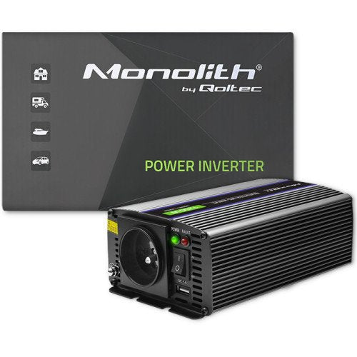 EAN 5901878519258 - Qoltec Monolith adaptador e inversor de corriente Auto/Interior 600 W Negro imagen 15