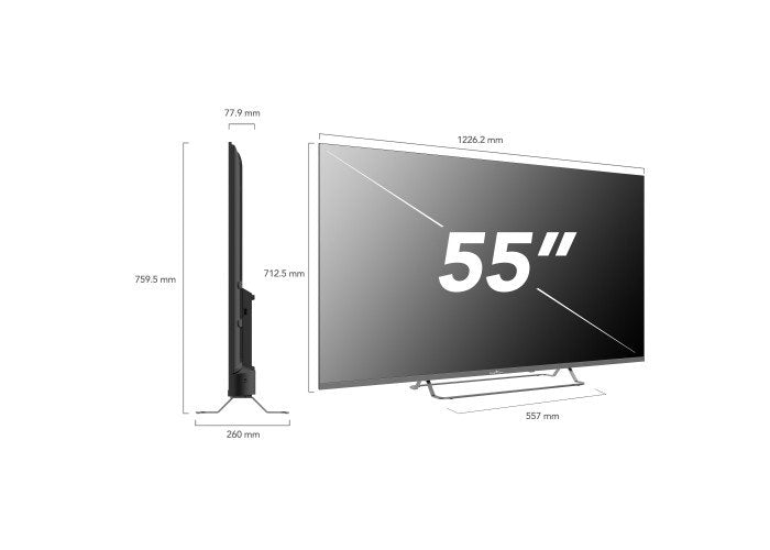 Televisión Led Smart Tech Uhd 55"   55ug02v Google Tv