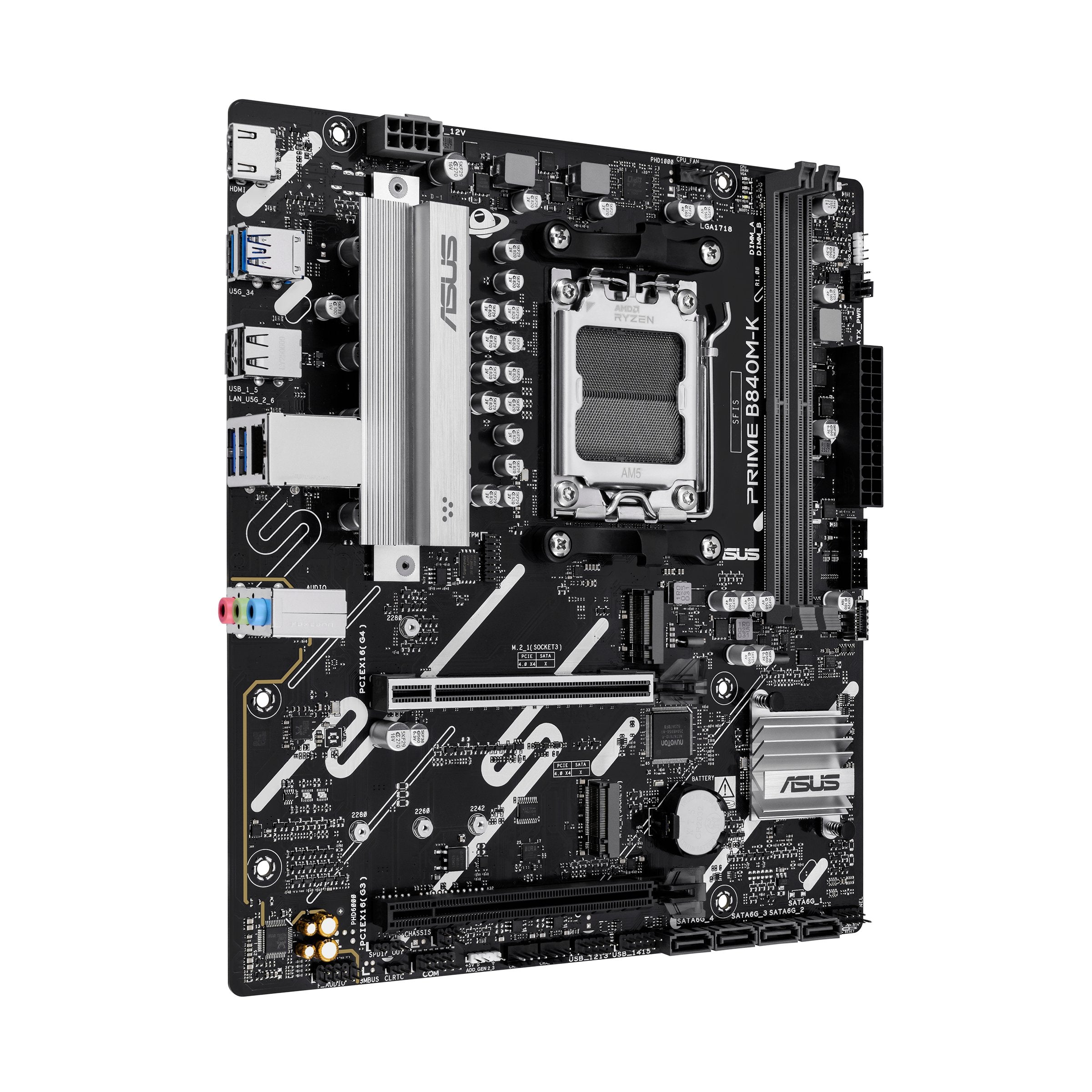 Placa  Base Asus Prime B840m-K Amd,Am5,Ddr5,Matx  90mb1pk0-M0eay0