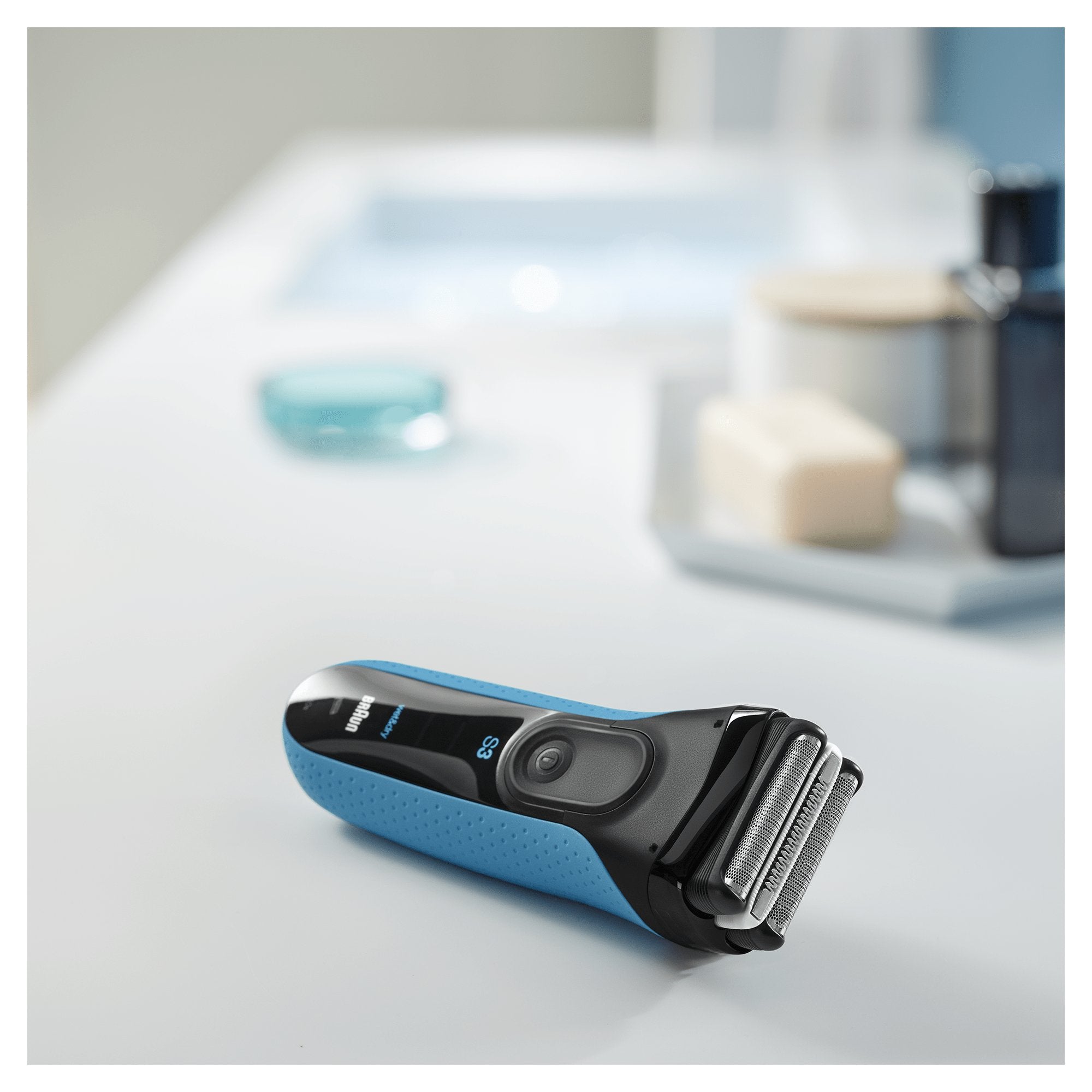 Braun Series 3 Proskin 3045s Máquina De Afeitar De Láminas Recortadora Negro, Azul