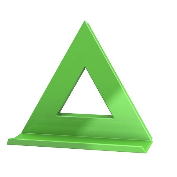 Novus Dahle 95552 Imán Mega Magnet Triángulo Xl 9x9cm C/Bandeja Verde