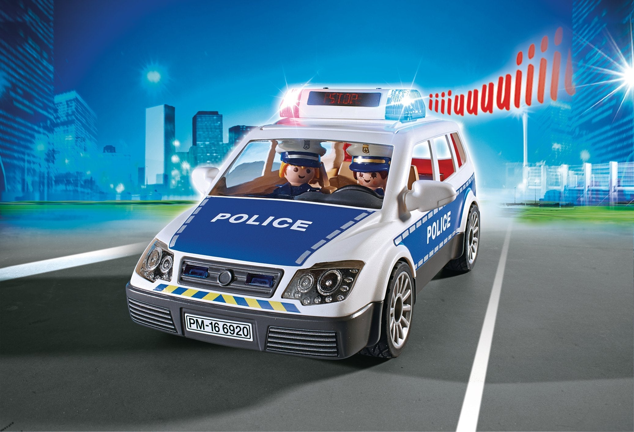 Playmobil Policia Coche De Policia Con Luces Y Sonido