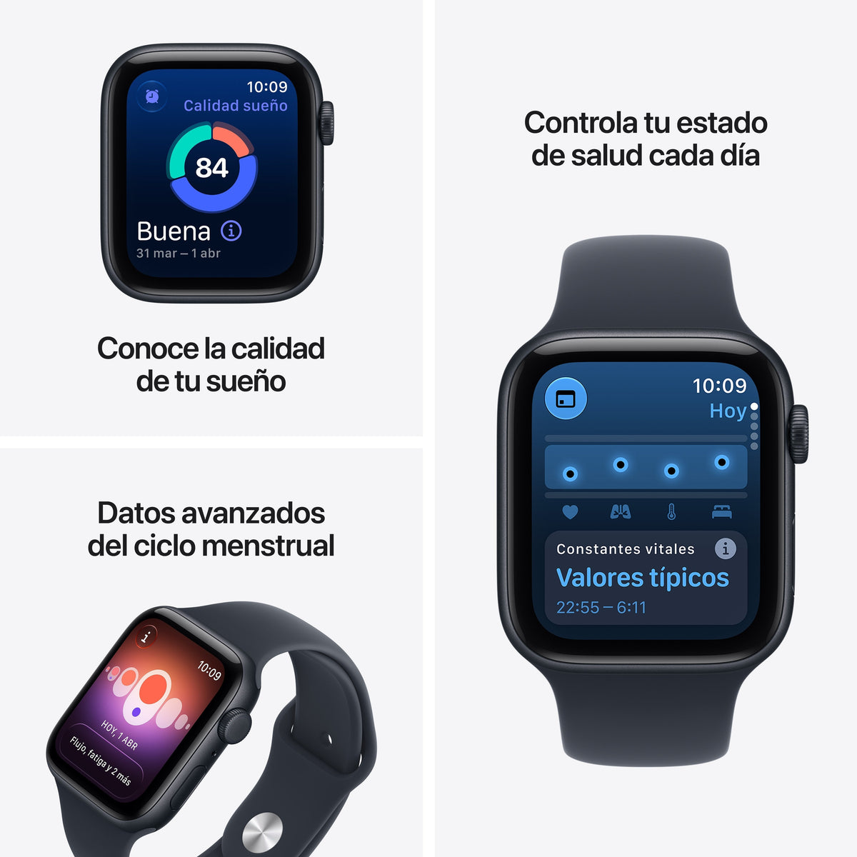 Apple Watch Se3 Gps Cellular 44mm Caja De Aluminio Medianoche Correa Deportiva Azul Marino S M