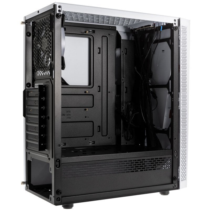 Kolink Void White Carcasa De Ordenador Midi Tower Negro, Blanco