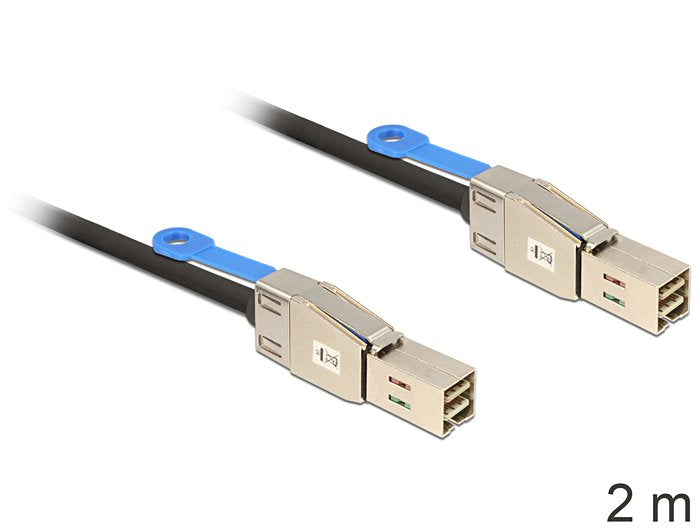 EAN 4043619833955 - DeLOCK 83395 cable Serial Attached SCSI (SAS) 2 m Negro imagen 1