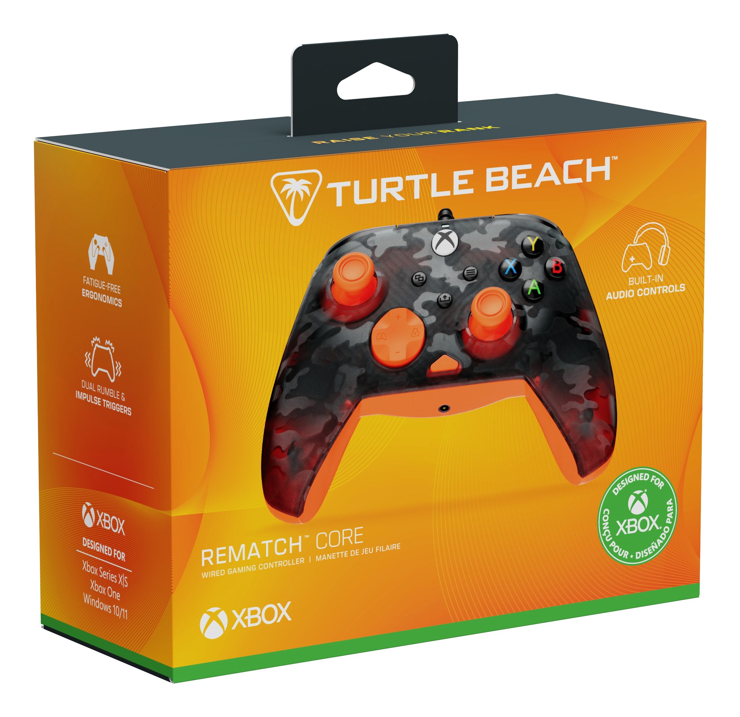 EAN 0840454400038 - Turtle Beach Rematch Core Negro, Gris, Naranja USB Gamepad PC, Xbox, Xbox One, Xbox Series S, Xbox Series imagen 10