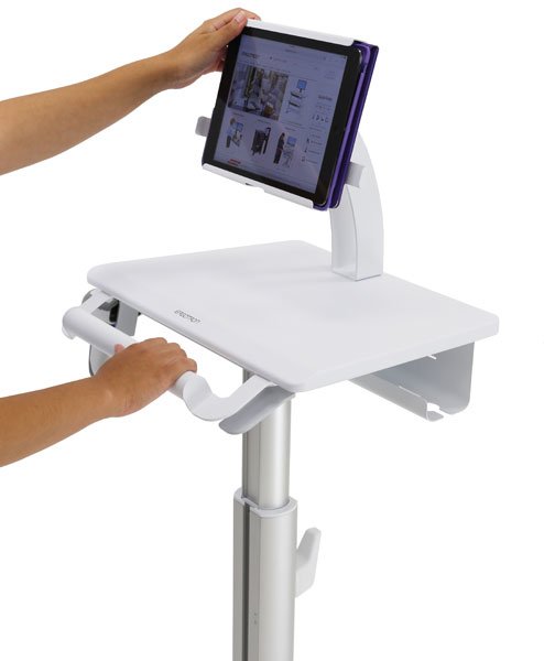 Ergotron Styleview Tablet-Wagen Sv10 Fuer Tablets Bis 30,5cm 12zoll Bis 38cm Hoehenverstellbar Fuer Sitzende Und Stehende Nutzung