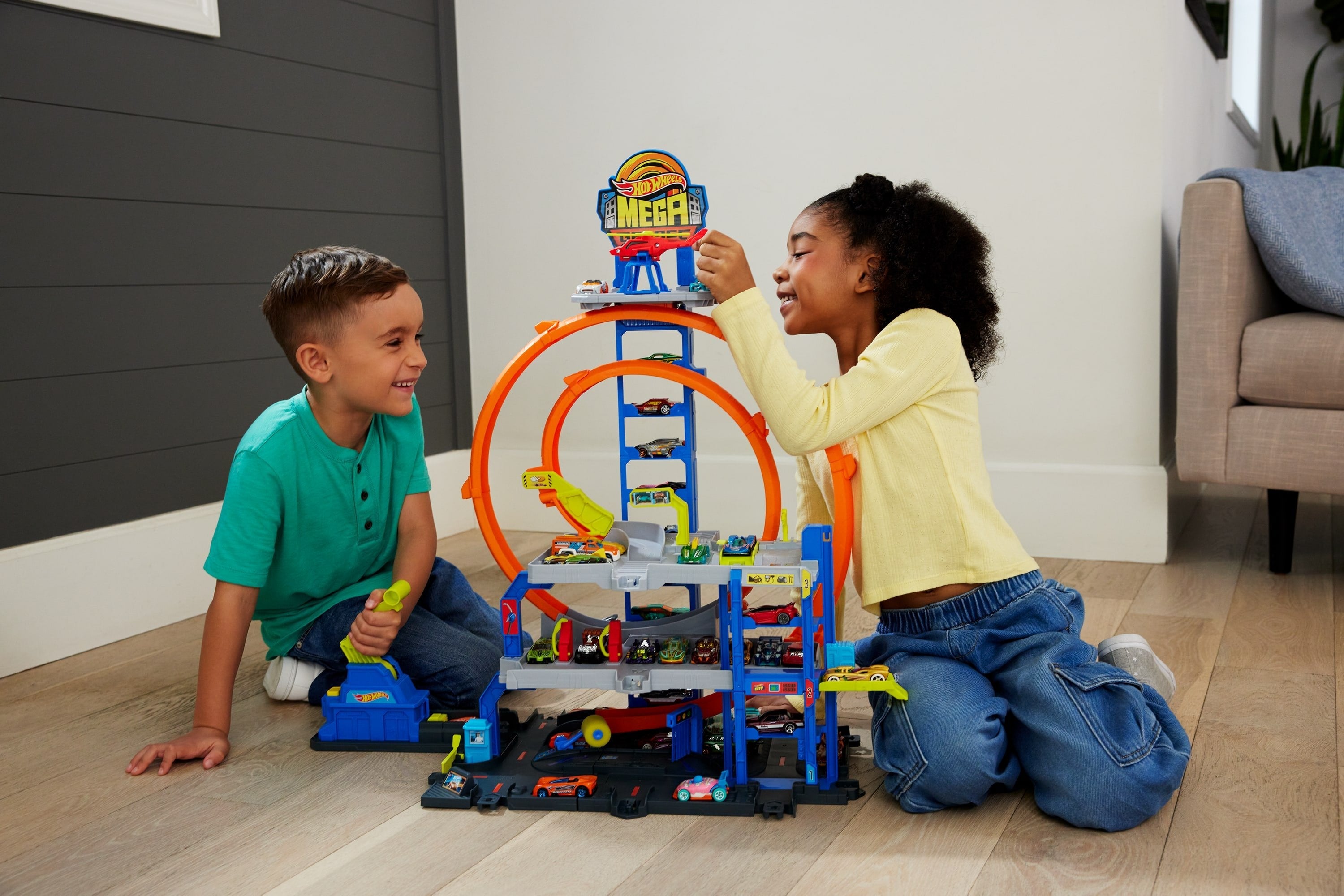 Hot Wheels Jbm74, Juego De Construcción