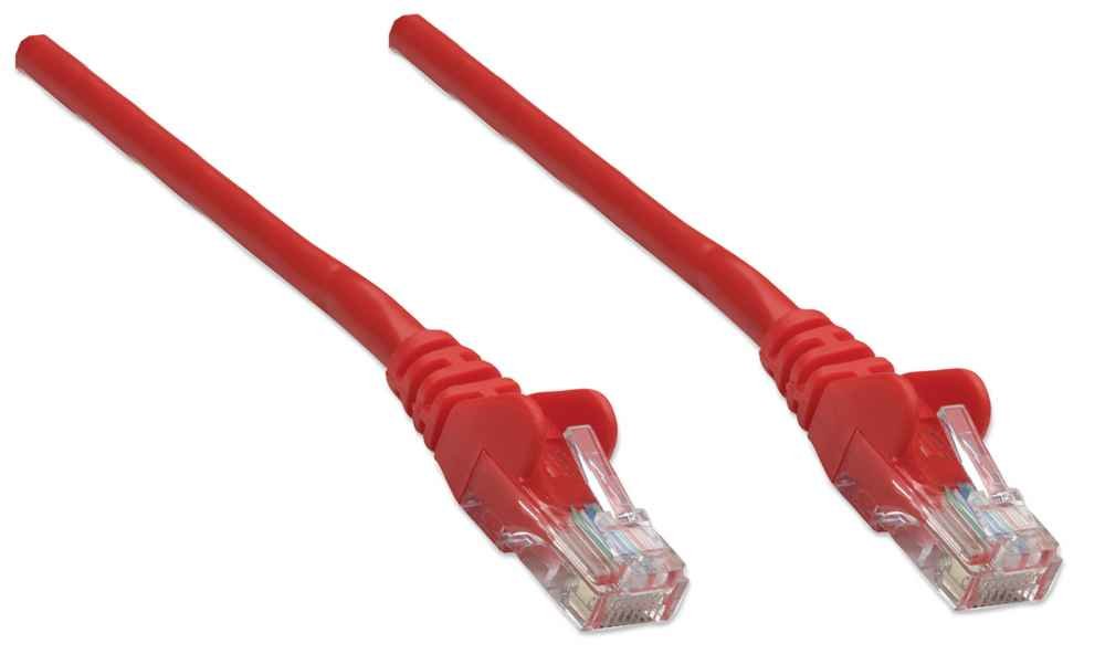 Intellinet Patchkabel Rj45 U/Utp Cat5e 1.0m Hebelschutz Rot