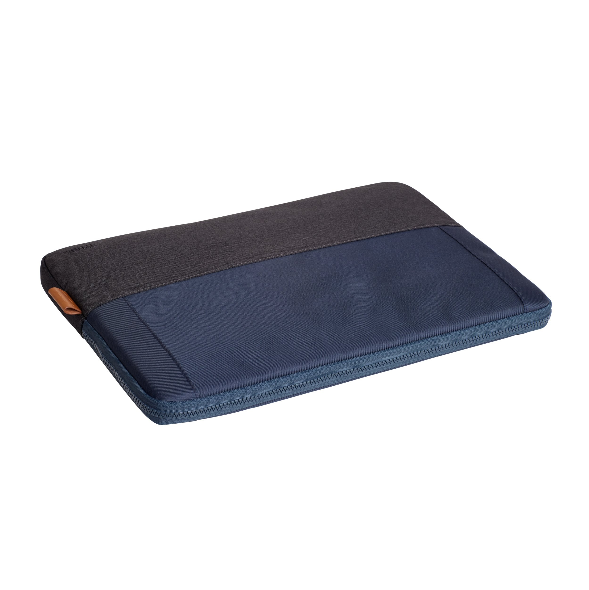 Funda Universal Trust Lisboa 24982 Soft Sleeve Color Negro/Azul Para Tablets/Portátiles Hasta 16