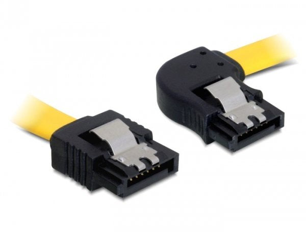 Delock Cable Sata 6 Gb/S Macho Gerade > Sata St. Rechts Angular 50 Cm Amarillo