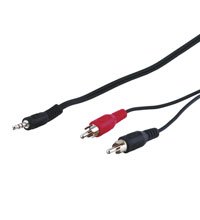 Goobay Avk 118-2000 20.0m Cable De Audio 20 M 3,5mm 2 X Rca Negro