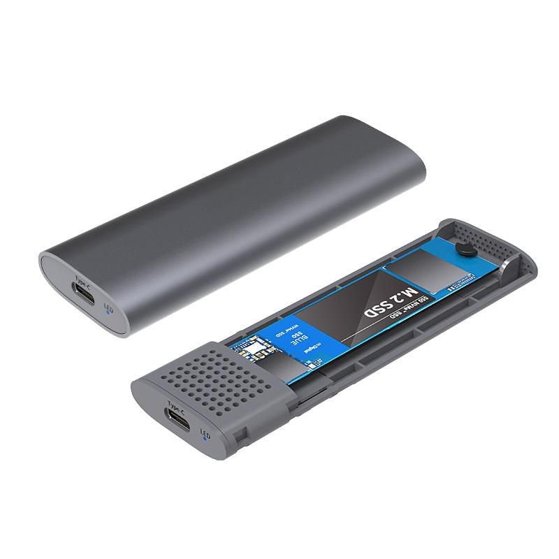 Usb3.2 Type-C Tool Free - Enclosure For M.2 Pcie - Nvme/Sata Ssds - Warranty: 12m