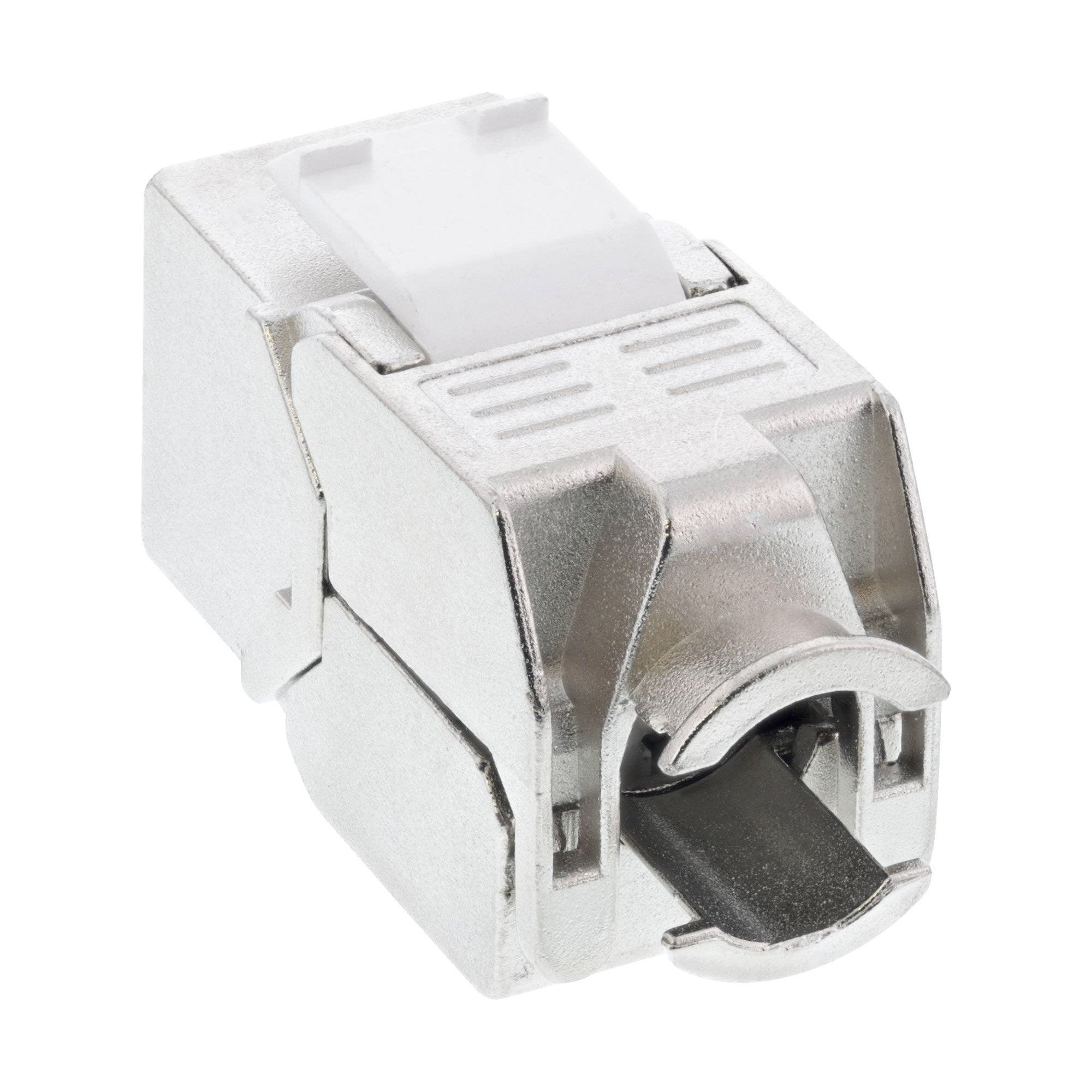 Inline Rj45 Keystone Jack Módulo Snap-In Cat.6a, Con Cubierta Antipolvo Roja